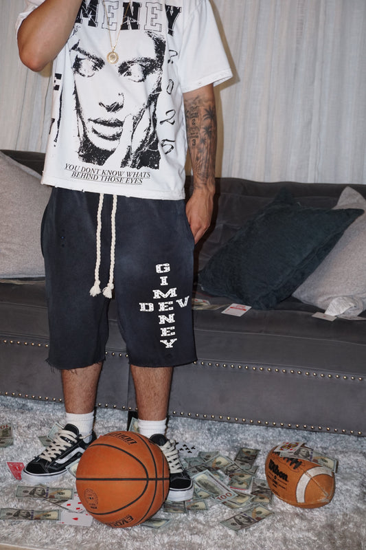 "GIMENEY DEV" Light Sunfaded Shorts